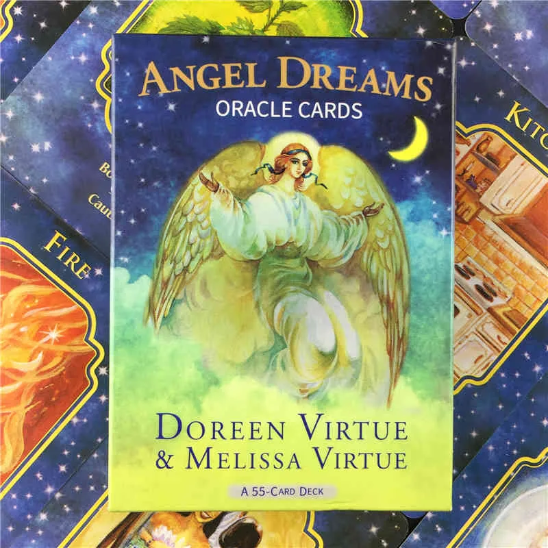 Angel Dream Oracles Version anglaise Divination Fate Tarot Deck Jeu de société pour carte à jouer adulte
