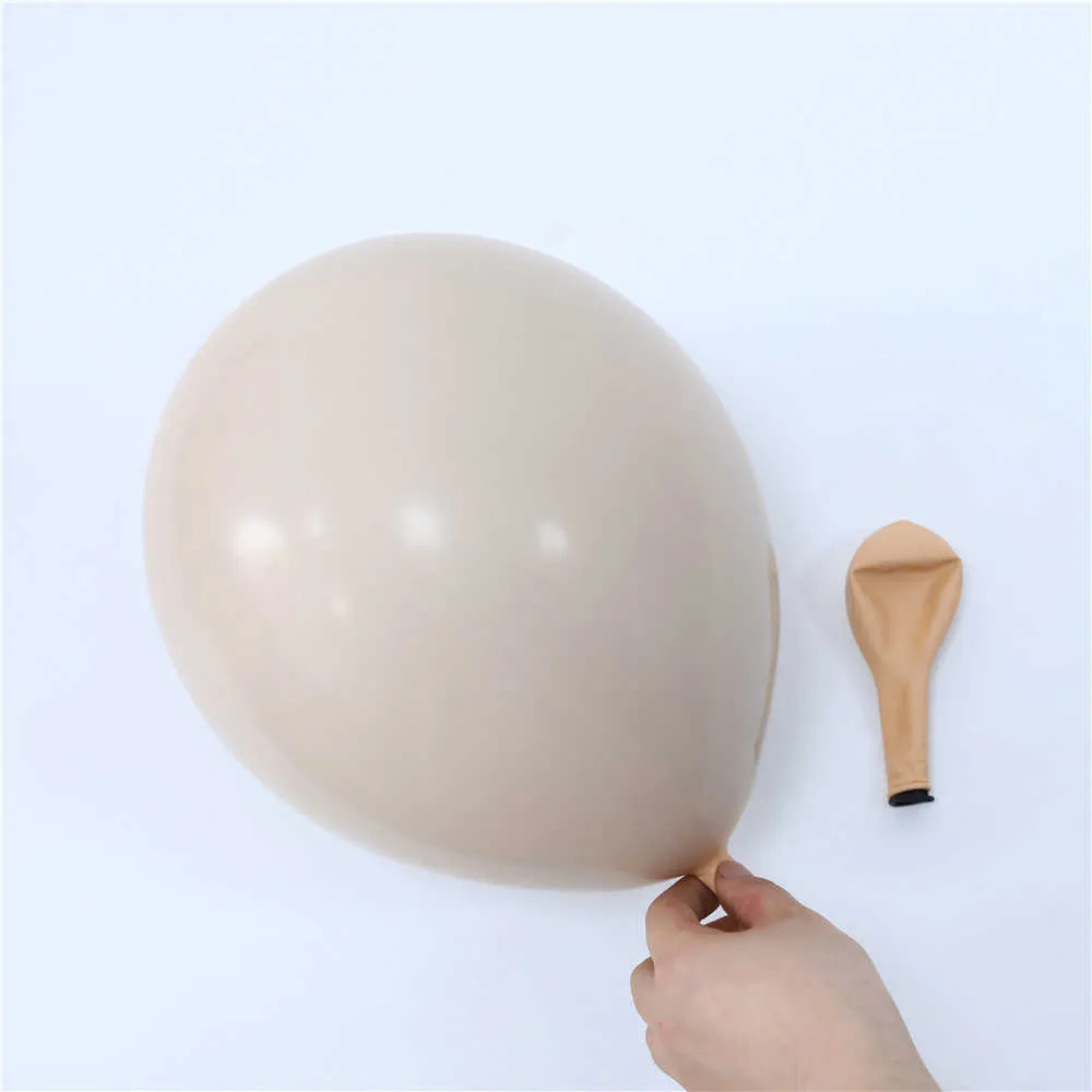 Caramel Café Ballon Arc Guirlande pour Enfants Baby Shower Ours En Peluche Sur Le Thème Neutre Sauvage 1er Anniversaire Décoration De Fête Y264F