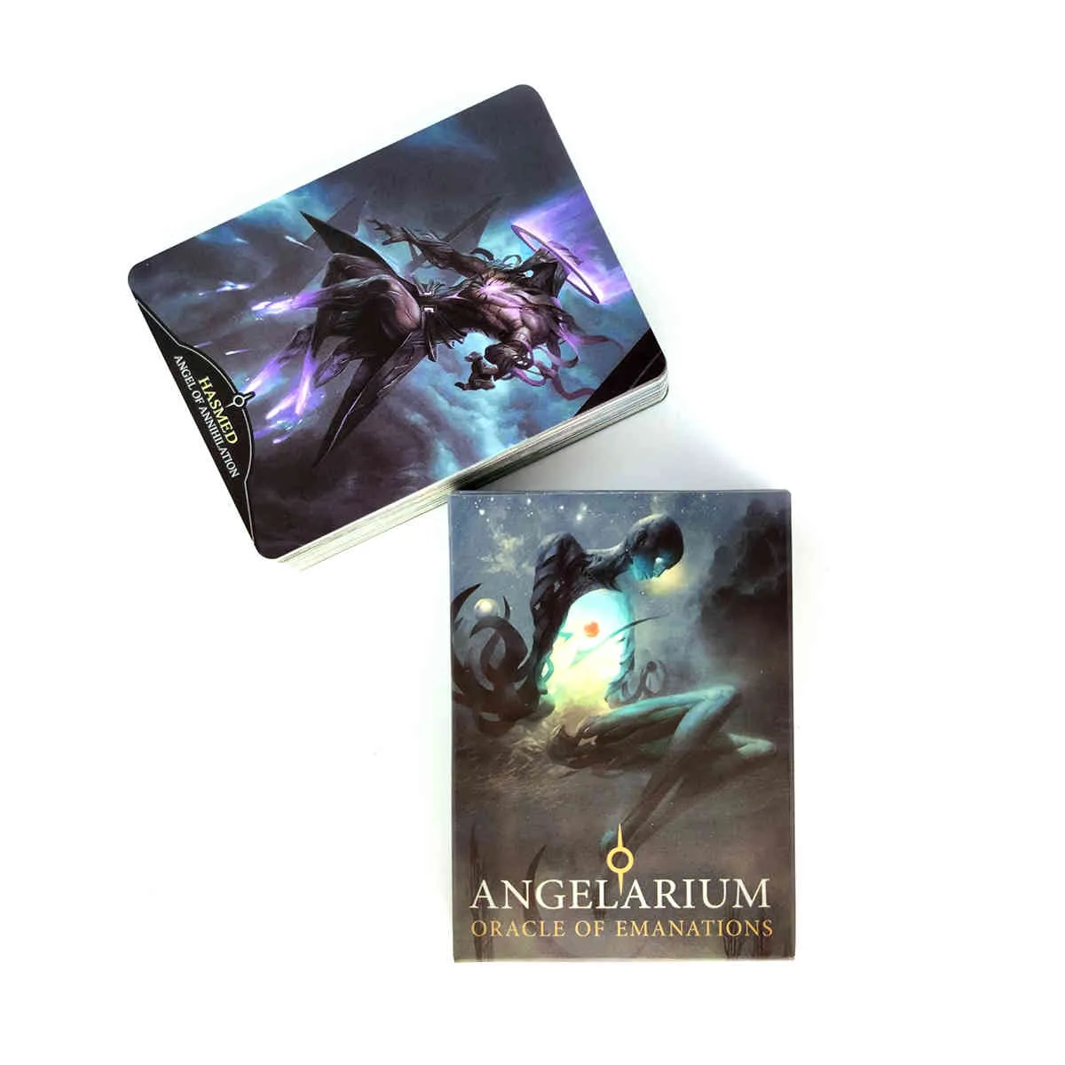 Angelarium Oracle Of Emanations Tarot Cards PDF Guidebook Deck Divination Entertainment Partys Juego de mesa 33 hojas/caja