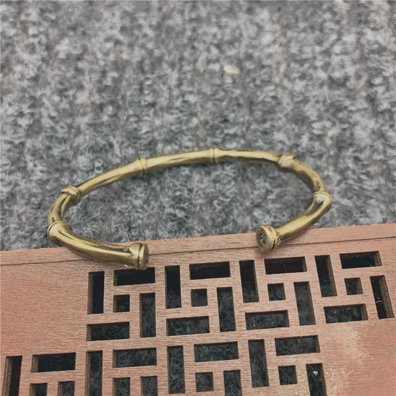 bamboo branch bracelet brass (2)