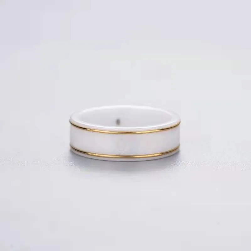 Unisex Ring voor Man Vrouw Bee Ringen Designer Sieraden Gift Zwart Wit Keramische Ring Mode Accessoires