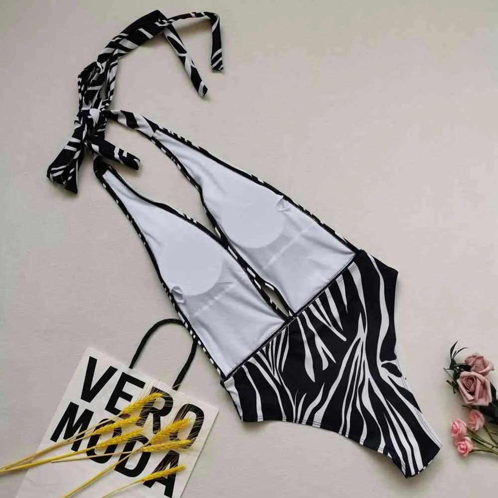 Plus Size Bademode Frauen Badeanzug Sexy Print Bandage Badeanzüge Sommer Strand Tragen Schwimmen Anzug Für 5XL 210521