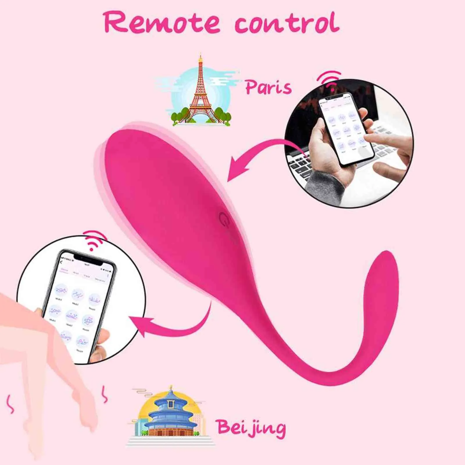 NXY Vibratoren Bluetooth Höschen Drahtlose APP-Steuerung Vibrierende Eier Tragbare Bälle G-Punkt Klitoris Massage Sexspielzeug für Frauen 1119