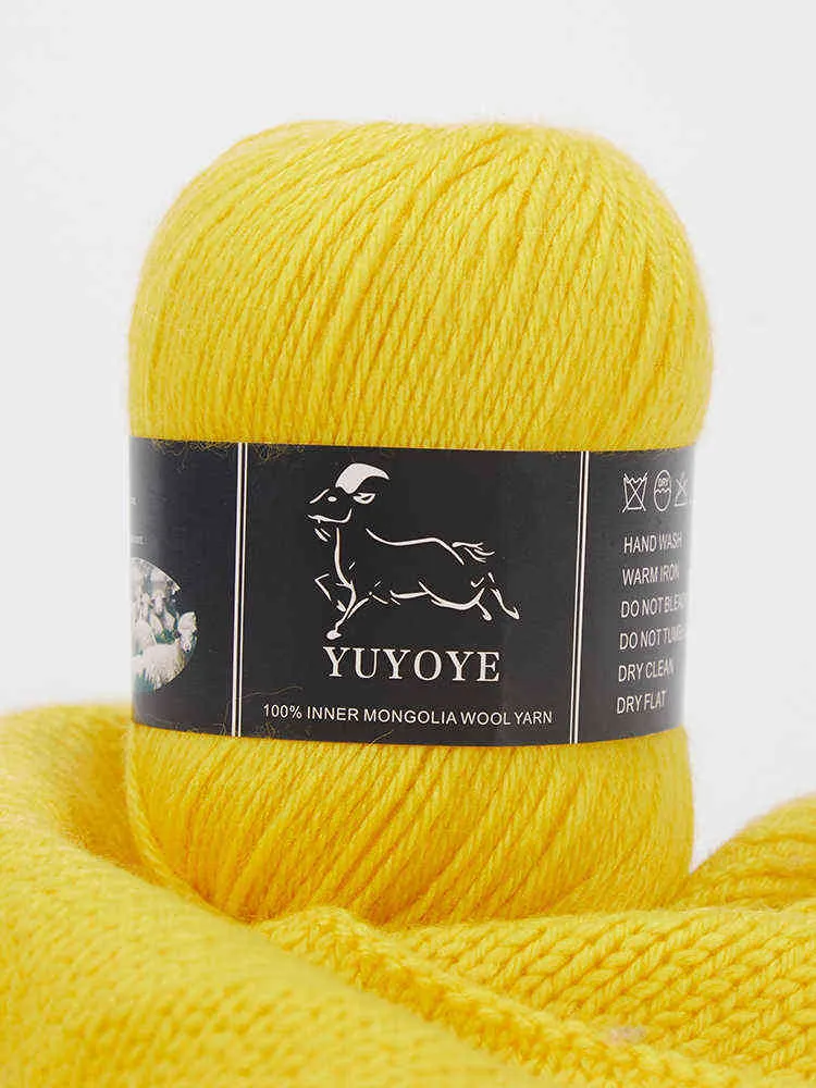 YUYOYE 100% fil de laine pour tricoter 4 plis de luxe chaud à la main tricot de laine fil de crochet pour bricolage pull fil de laine fil de tissage Y211129