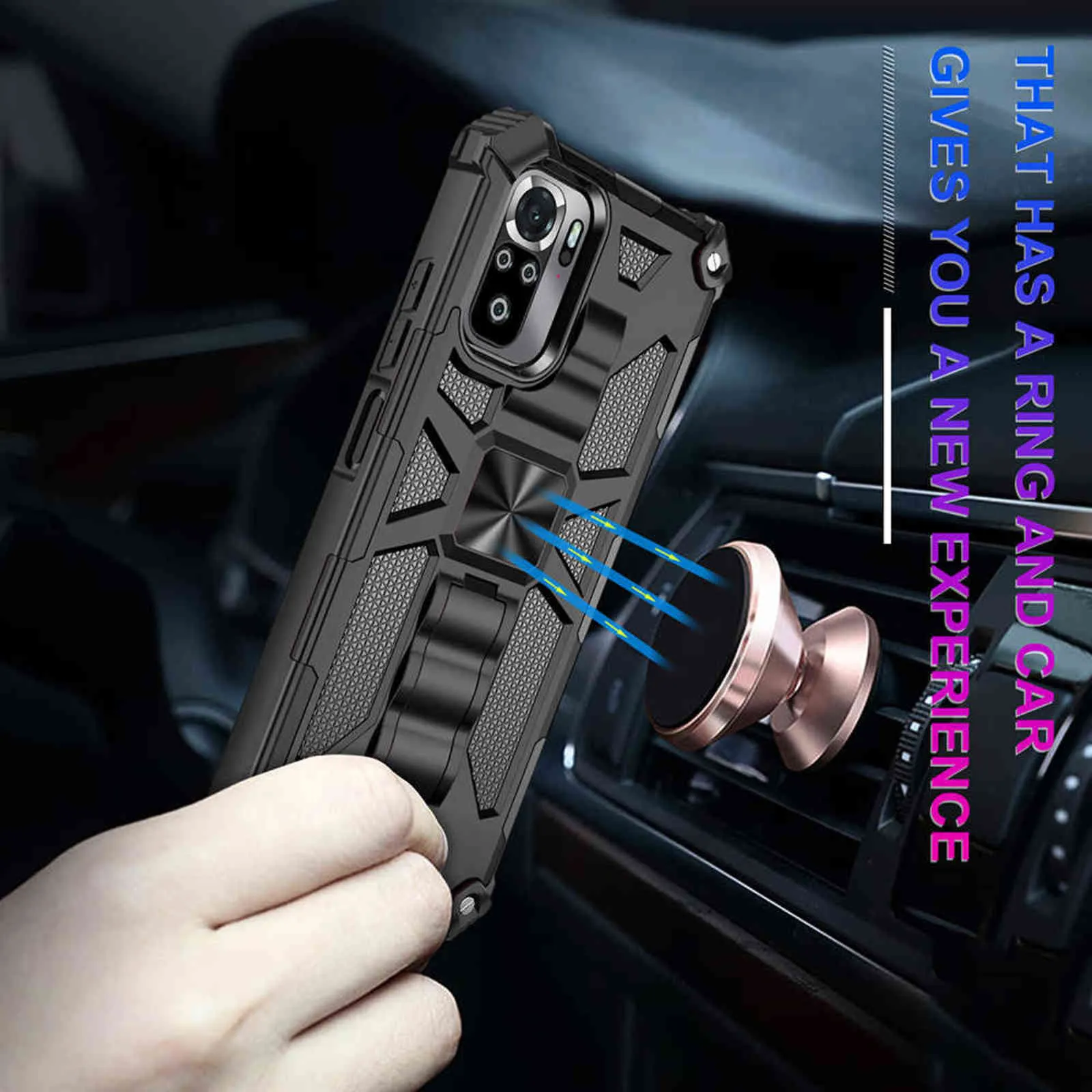 Military Armor Bumper Shockproof Case for Xiaomi Redmi Note 10S 9S 10 9 8 Pro 9C 9A Phone Cover for Redmi Note10 Pro Coque Funda H9788368