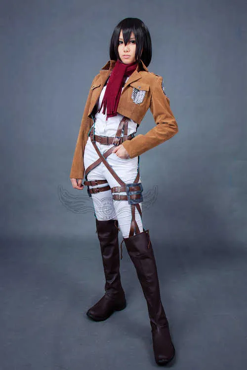 Anime Attack on Titan Veste Shingeki no Kyojin Veste Légion Cosplay Costume Veste Manteau N'importe Quelle Taille Haute Qualité Eren NOUVEAU S-XXL Y0903