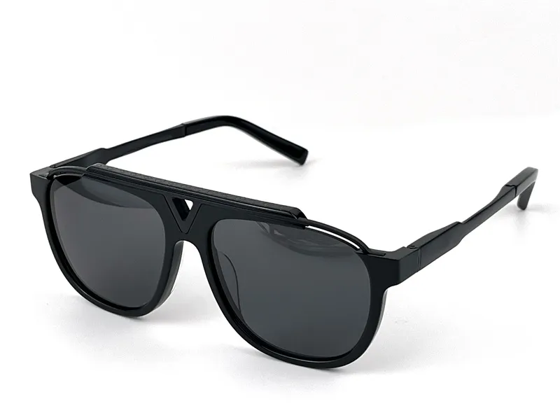 Männer Vintage Sonnenbrille 0937 Quadratplatten -Metall -Kombinationstafel Starker Euro -Größe UV400 -Objektiv mit Box273e