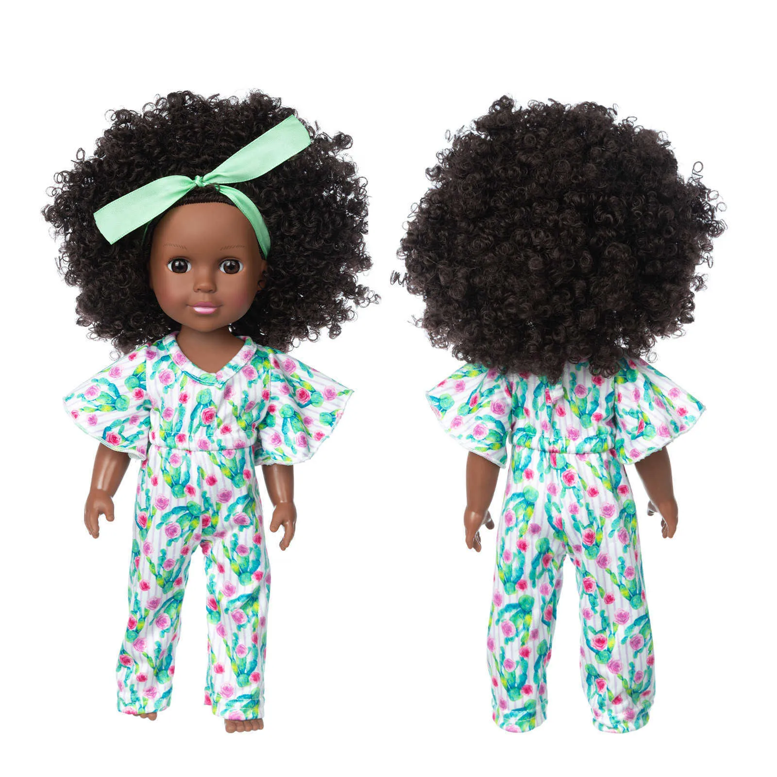 Black Girl Dolls African American Play Soft Baby Realistic Dolls Lifelike Simulation Baby Play Dolls Fun Kids Toy Gifts Gift Q0910