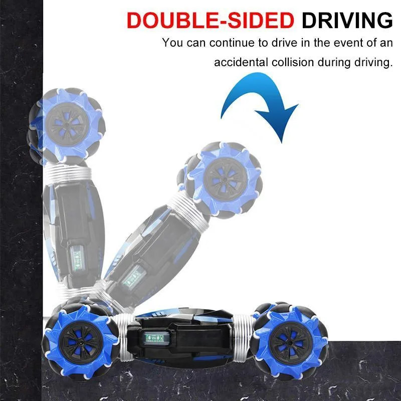 RC Car 4WD Radio Control Stunt Gesto Induzione Twisting Off-Road Vehicle Drift Toys Con musica leggera 220315