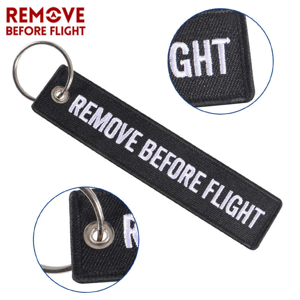 Remover antes de Flight Pilot Keychains Bordery Borderyer Pilot Key Chain For Gifts Aviação Tag Tag Rótulo Fashion Keyrings G18980717