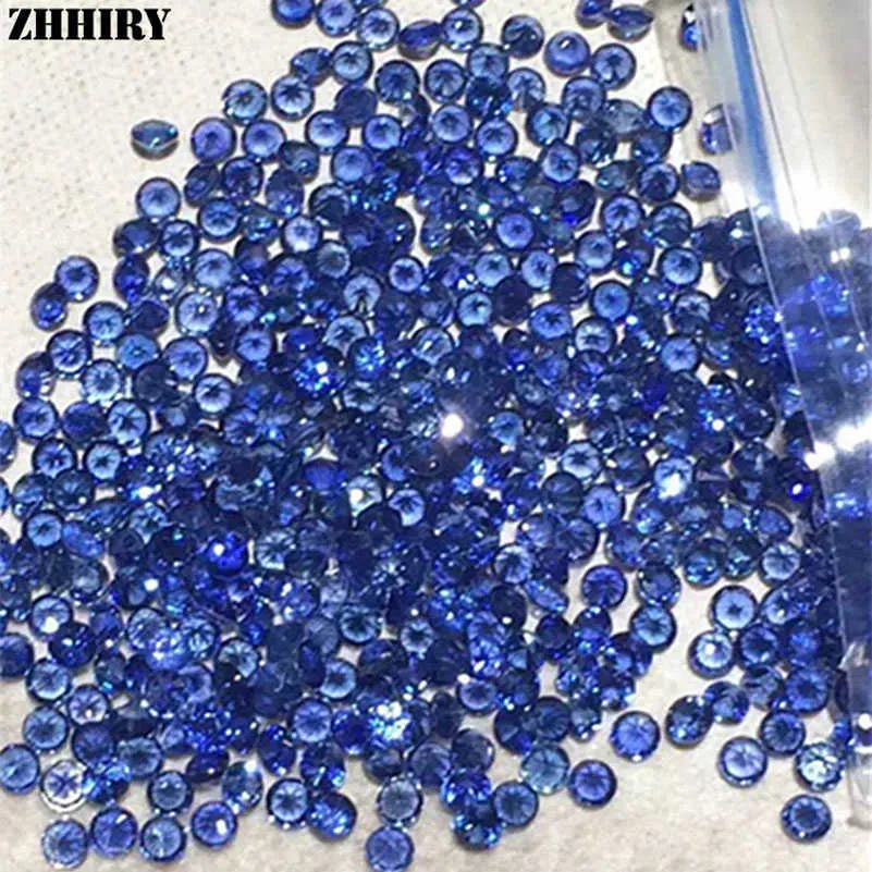 ZHHIRY pierre précieuse saphir naturel 3.5*3.5mm VS de Madagascar et du Sri Lanka bijoux fins H1015