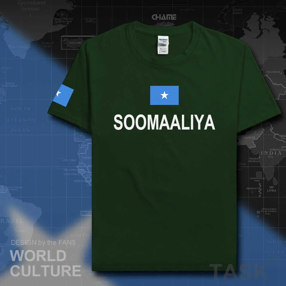 Somalia Somali T Shirt Fashion Jersey Nation Team 100% Bomull T-shirt Kläder Tees Country Sporting Gym SoomaAliya Som So X0621