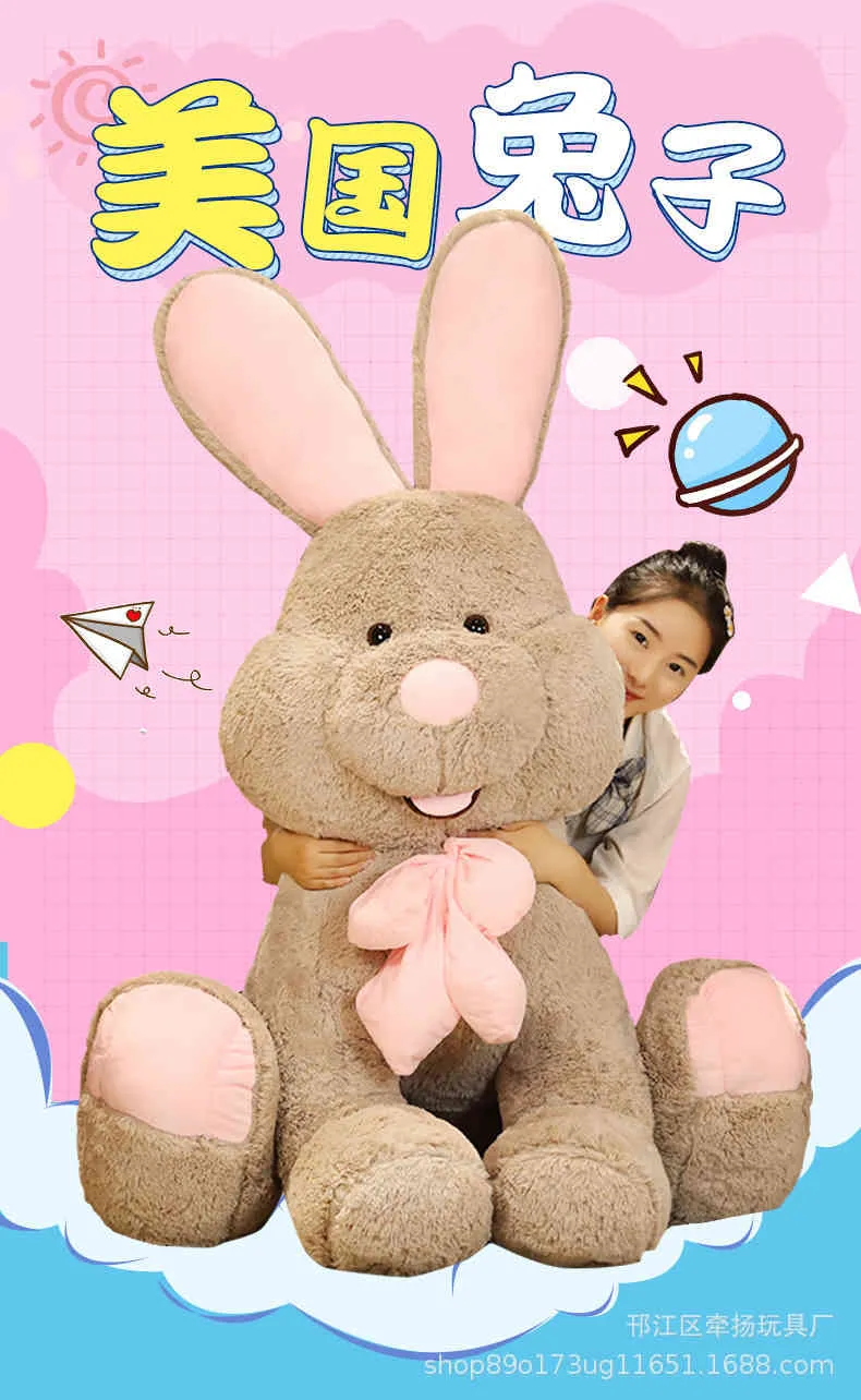 Animais de pelúcia de alta qualidade Bunny Doll Long Rabbit Large Plush Toygifts200Z5843900