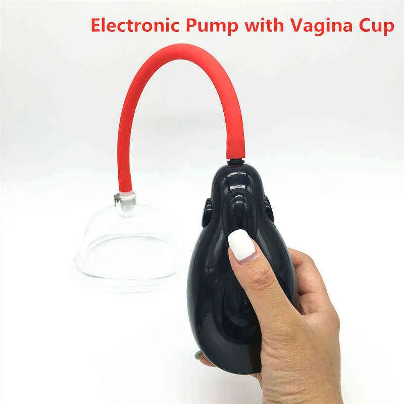 NXY Sex pump toys Electronic Vacuum Pump with Vagina Cup Sucker Automatic Clitoris Stimulation Sucking Massage Electronic Flirting Sex Toys 1125