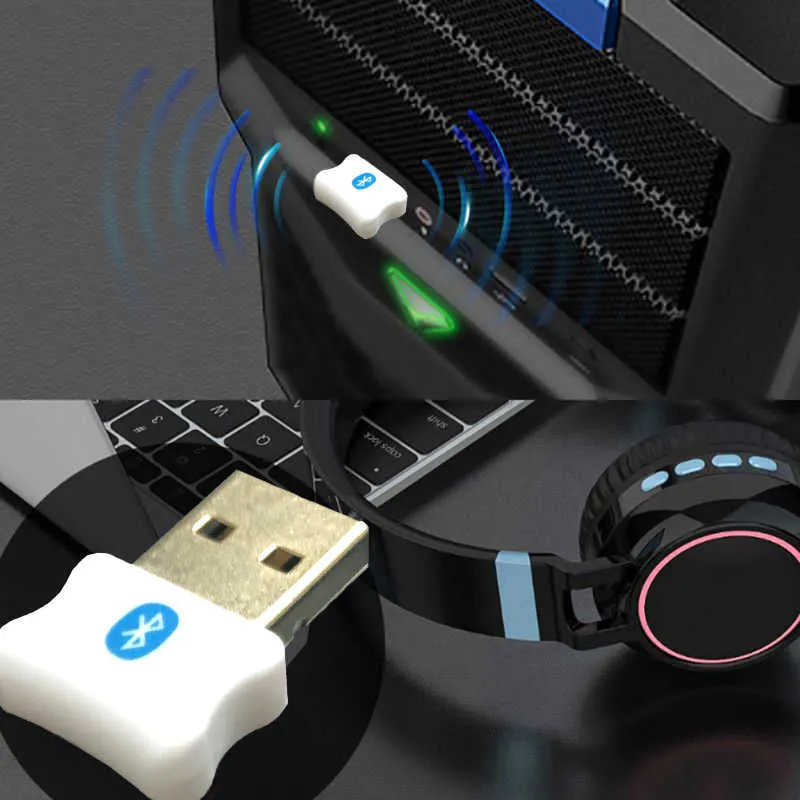 Adaptateur Usb Bluetooth 5.0 sans lecteur, récepteur Audio, transmetteur, Dongle pour Ps4, souris de bureau, haut-parleur Aux