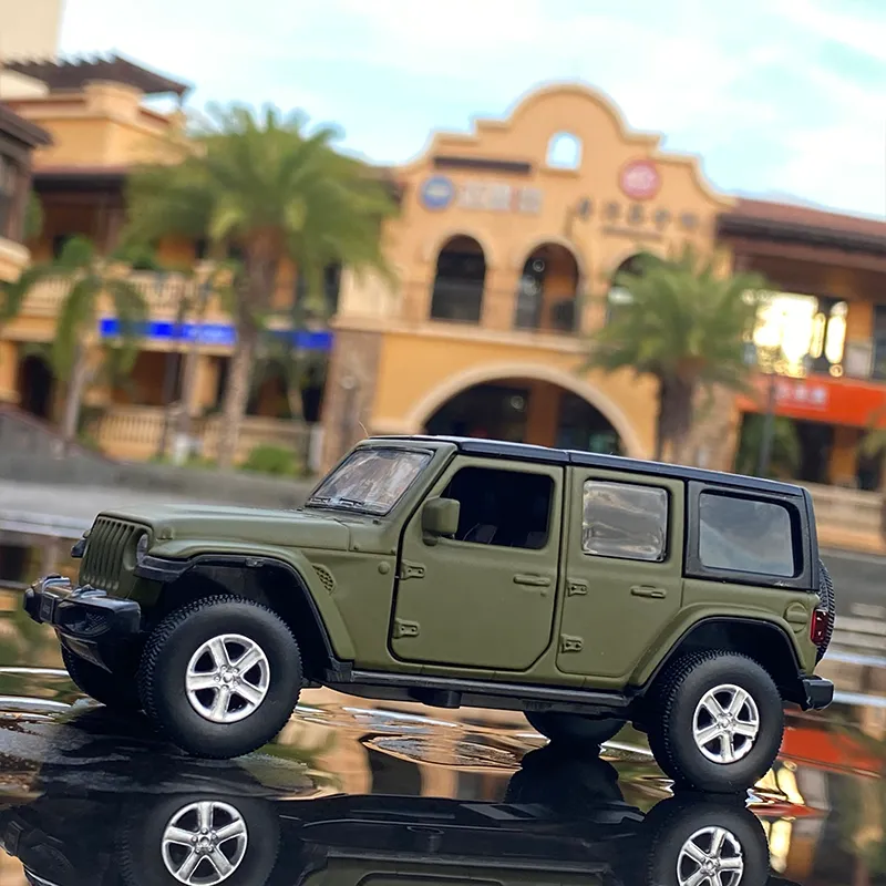 1 36 Jeeps Rubicon сплав сплав модель автомобиля Diecast Metal Toy Offroad Model Model Collection Коллекция детей подарок N7672417
