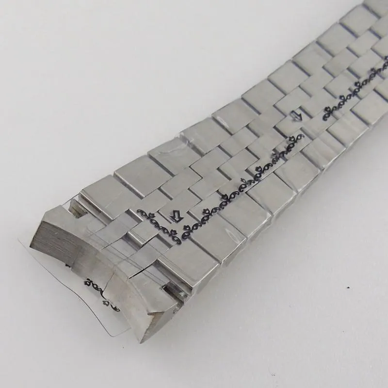 Bracelets de montre Argent 20mm Oyster Jubilee Style Bracelet Bande Bracelet En Acier Pièces De Rechange 316L Fermoir Pliant Moyen Poli2569