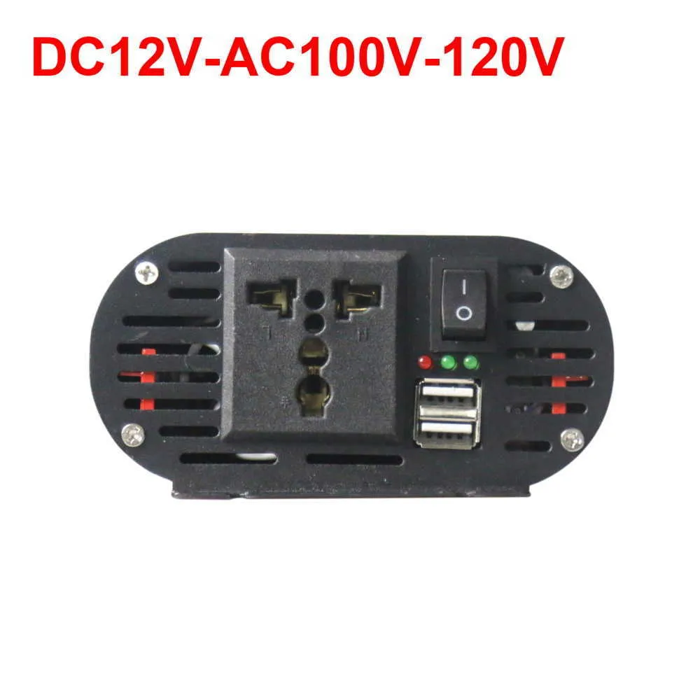 Bil Solaromriktare Modifierad sinusvågomriktare DC 12V till AC 110V / 220V 2000W Voltage Transformer Power Converter Dual USB-bil