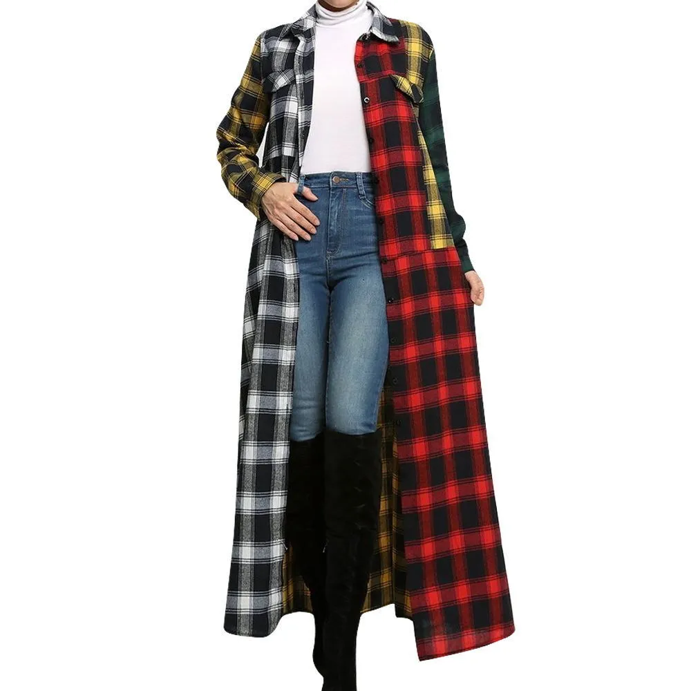 Mulheres manta casacos primavera moda manga longa ruda de rua casacos enorme bolsos lapela outono camiseta outerwear 210525