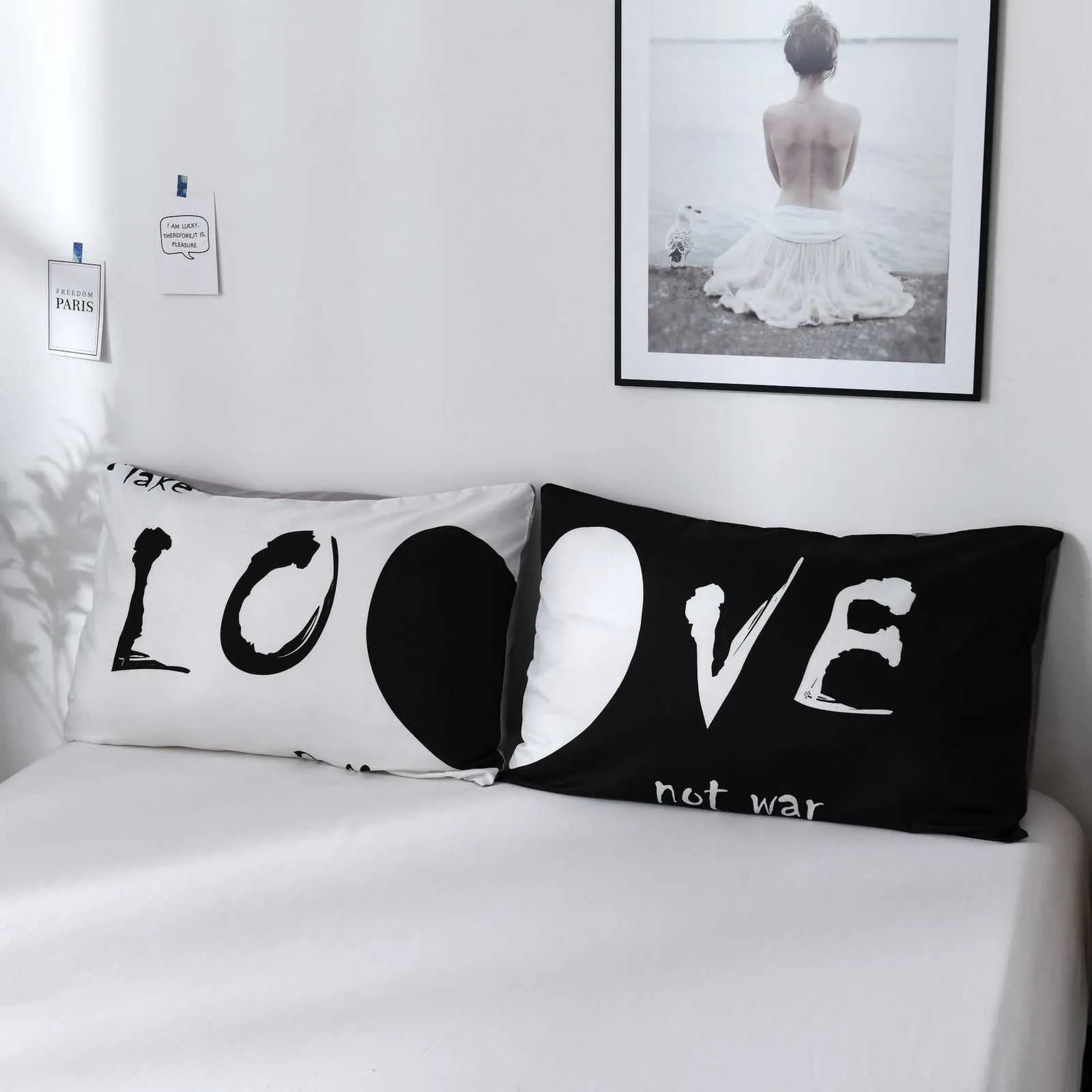 Aggcual paar liefde kingsize beddengoed set luxe bed quilt dekbed bedrukt dekbedovertrek set dubbel bed polyester textiel be04 211007