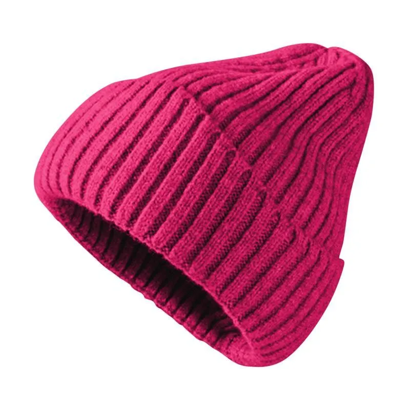 ビーニー/スカルキャップデザイン秋冬ファッション女性のカジュアルな柔らかい暖かいソリッドウールの帽子屋外通気性ニットアクセサリー