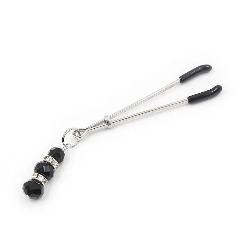 Massage Gegenstände Brustnippelklemmen mit Schmuck stimulieren die Brüste Massage Penis Klitoris Klemme BDSM Fetisch exotisches Accessoires