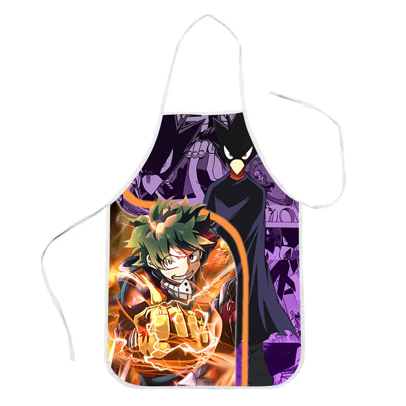 CLOOCL CARTOONE ANIME CUIET APRON 3D IMPRESSION MY HERO ACADEMIA MIDORIYA IZUKU POLYESTER TAUSTE TABLEAU TABLE APRON DE LA MAISON TO6315036