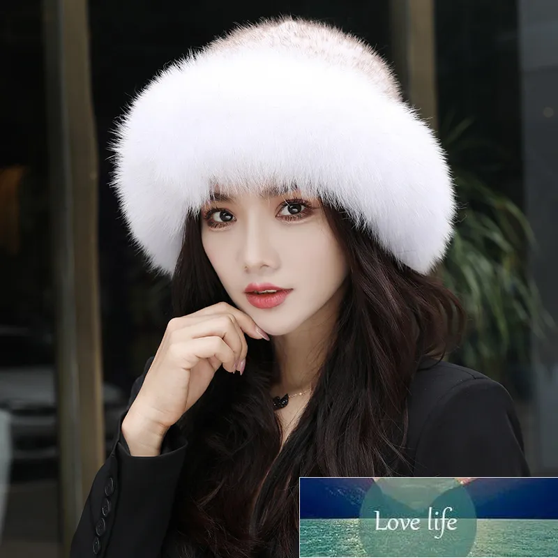 Women Real Mink Fur Bomber Hat Winter Genuine Fur Knit Caps Warm Ear Protection Luxury Fluffy Mink Hats Elastic Bowler Hat Factory209j