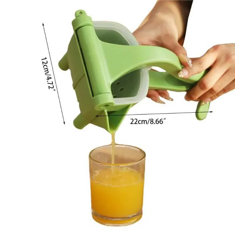 Plastic Juicer Han-D Druk Fruit Citroen Jusiness Juice Squeezer Gadget Tool U1je 210628