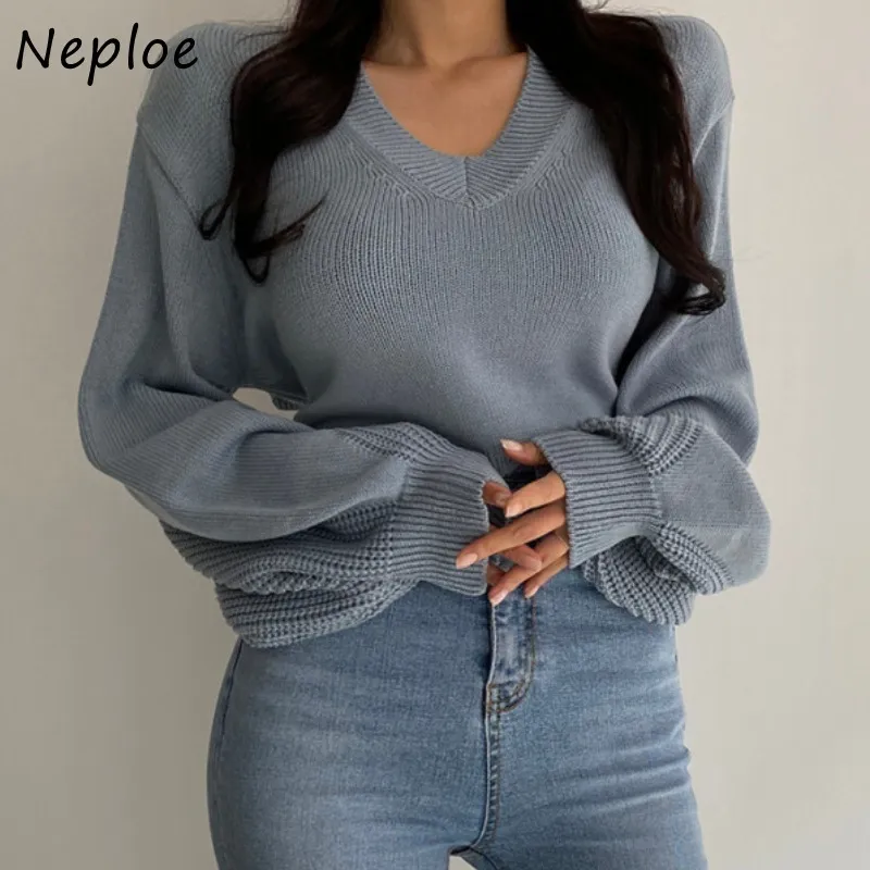Back Lace Up Bow Design Solid Knit Sweater Women O Neck Pullover Long Sleeve Pull Femme Spring Slim Sueter 210422