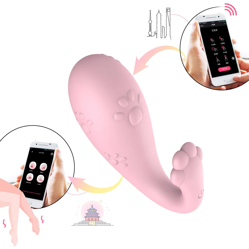 8 Modi Silikon Monster APP Bluetooth Vibrator Drahtlose Fernbedienung Vibrierende Höschen G-punkt Klitoris Stimulator Sex Spielzeug für Frauen