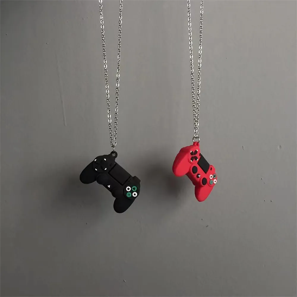Creative Video Game Handle Necklace Simulation Joystick Model Pendant Men Women Couple Neckalces Trinket Gift Jewelry Whole