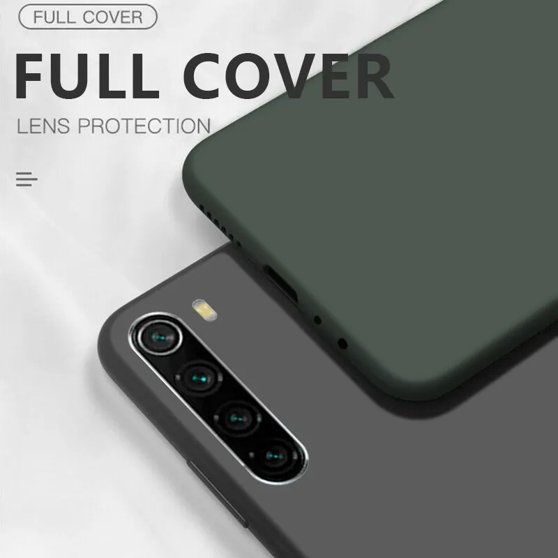 Coque en silicone liquide pour Xiaomi, compatible modèles Mi Note 10 Pro, 9, SE, 9T Pro, A3, A2 Lite, Redmi Note 9s, 8 Pro, 7, 8T, 10T