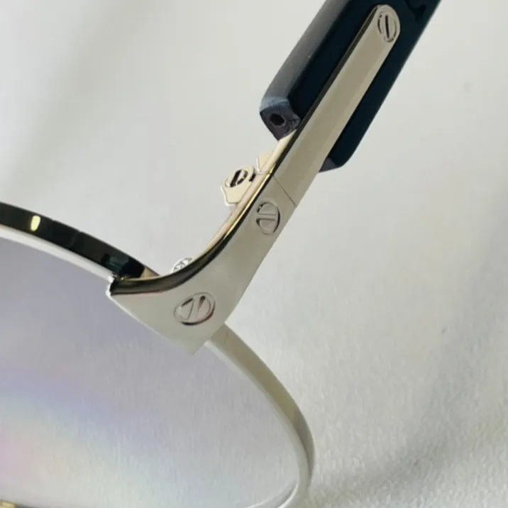 ヴィンテージパイロットサングラスブルーグラデーションレンズ男性用ウッドゴールドメタルメガネ