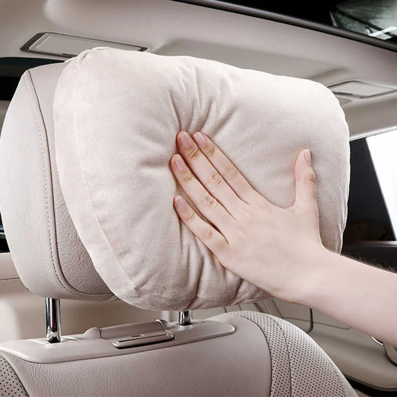 Assento de suporte de pescoço para apoio de cabeça para carro de alta qualidade / Maybach Design Classe S macio universal ajustável Almofada de descanso de pescoço para carro