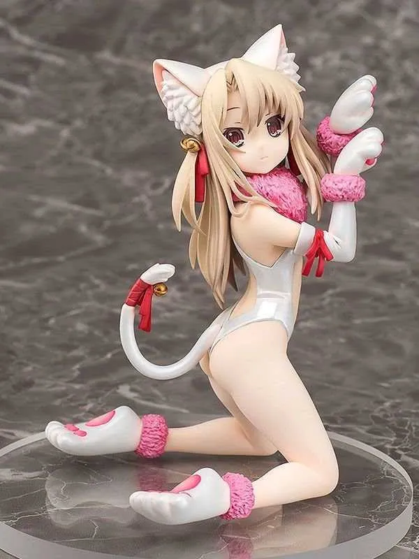 Destin kaleid Liner Illyasviel Von Einzbern figurine à genoux Sexy anime chat oreille filles figurine T30 Q0621314S