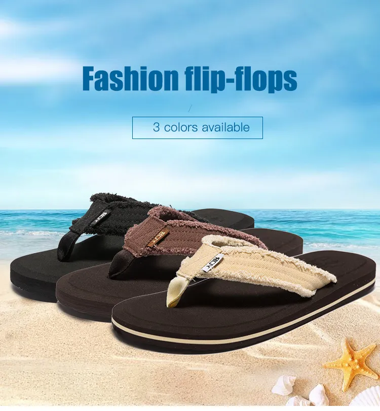 NEW Men Flip Flops Comfortable Slippers Men Beach Sandals Shoes for Men Slippers Big Size40-48 Casual Shoes Zapatos Para Hombre DF342