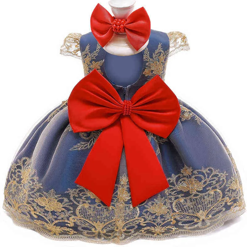 Primeiro aniversário vestido para 1 2 anos de idade do bebê meninas rendas festa vestido de princesa traje de natal bebê recém-nascido primeiro vestido de batismo g111552278