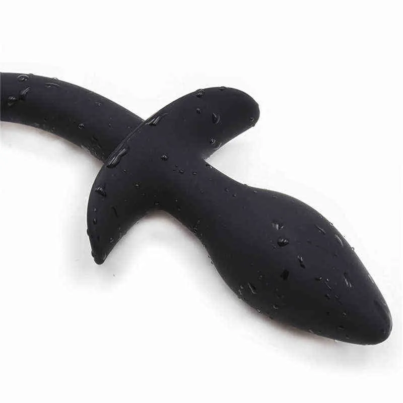NXY Anaal Speelgoed Siliconen Plug Dog Tail Sex voor Dames Heren Gay Slave Games BDSM Erotic Toy G Spot Butt-producten 1218