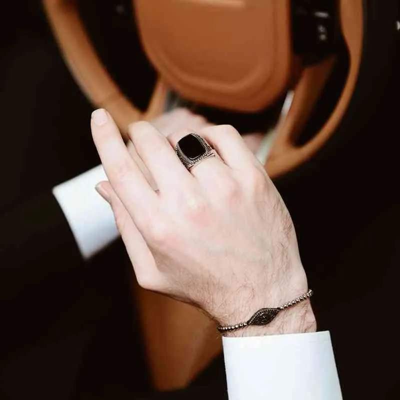 30 стилей, винтажное турецкое кольцо с печаткой ручной работы для мужчин и женщин, цвет древнего серебра, черный оникс, кольца в стиле панк, религиозные украшения253l
