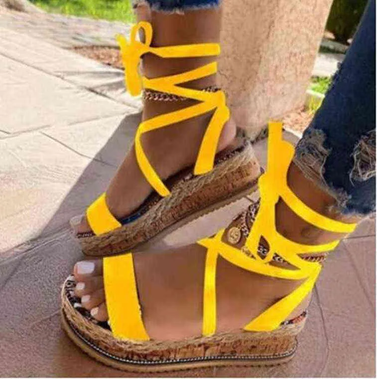 Large summer sandals women's foot ring STRAP ROMAN snake Sequin thick soled women's shoes