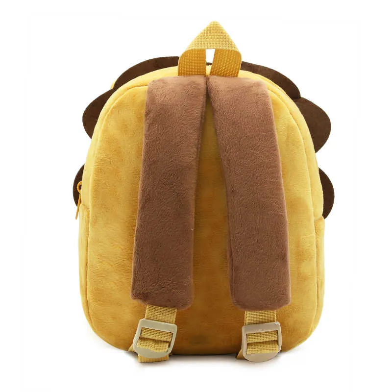 3D desenhos animados pelúcia crianças mochilas kindergarten schoolbag animal mochila mochila escola sacos meninas meninas 220210