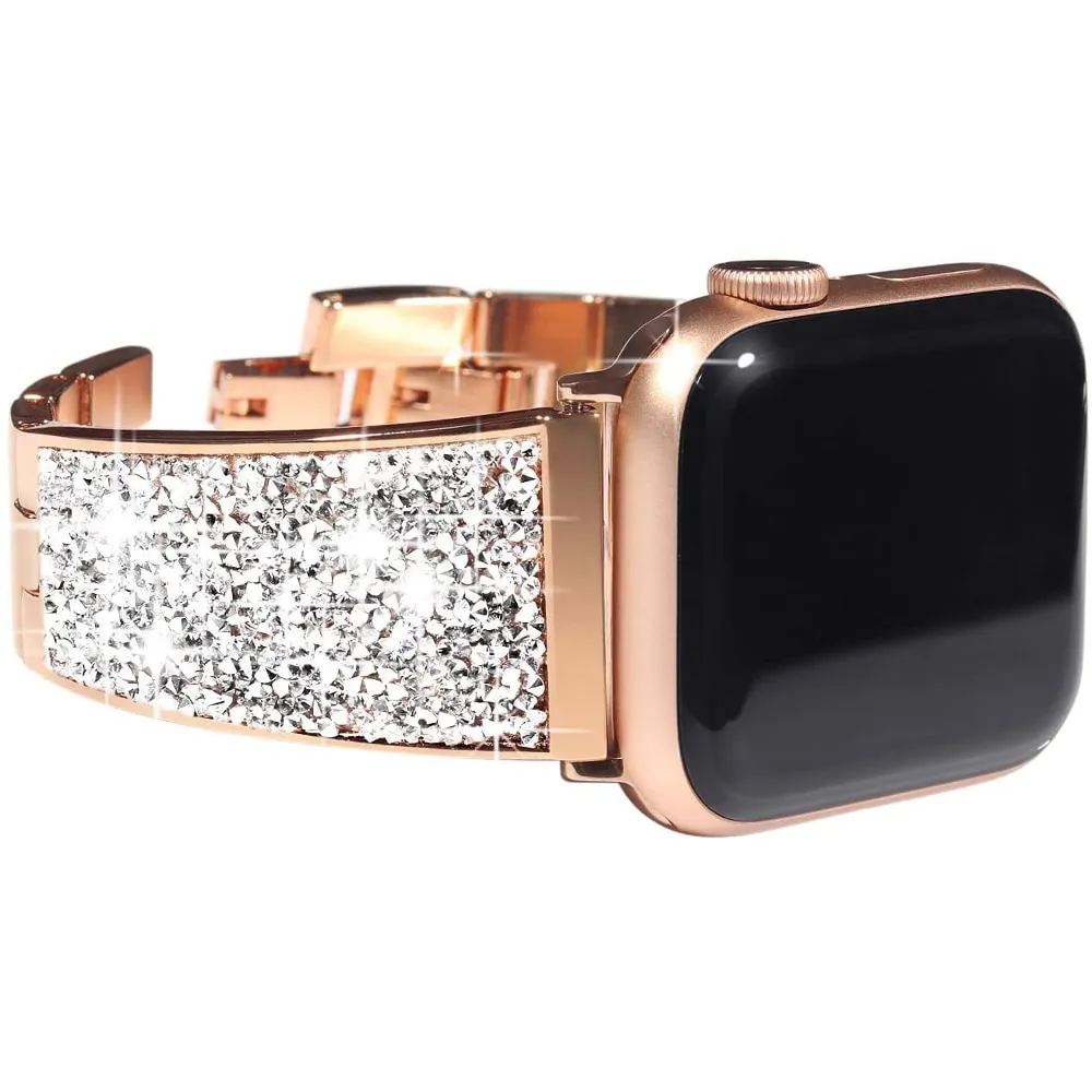 Apple watch diamond strap top