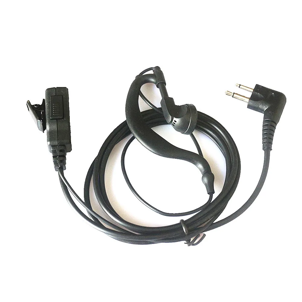 2 new 2-pegs G-SHAPE headset ptt microphone for motor vehicle radios 2irectional cls1110, cls1410, cls1413, cls1450 vl50