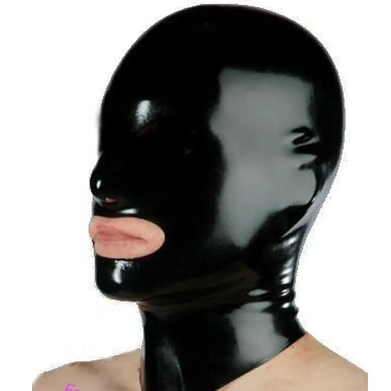 Masque en Latex avec capuche en caoutchouc, pour tenue de fête, unisexe, fétiche, masque de cosplay d'halloween, sexy, masque NICHAEL myers, sur mesure, 200929273B