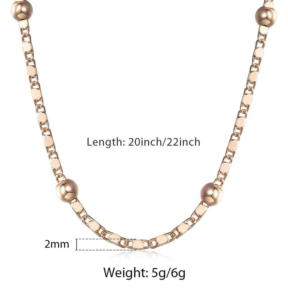 Fanshion 585 Rose Gold Necklace Chain Burb Weaving Rope Snail Link Catena uomini Regali di gioielli classici Classic CNN1B4856180