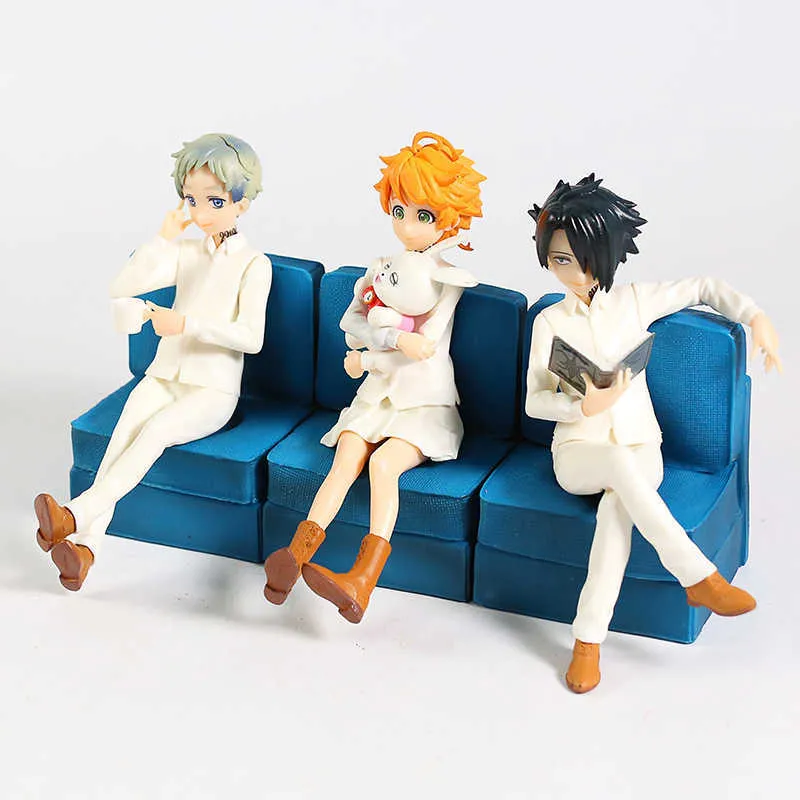 Anime Obiecana Neverland Emma Norman Ray PVC Figury Figurine Model Toy Q06229287154