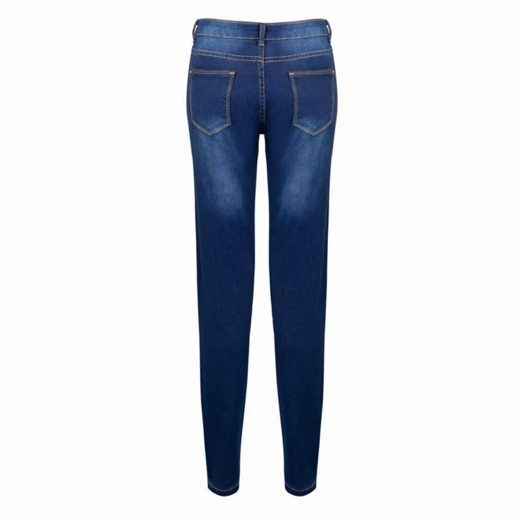 SAGACE Top Brand Plus Size Pantaloni Jeans da donna Ladies Loose Straight Vita alta Stretch Donna Slim Casual Matita 210708