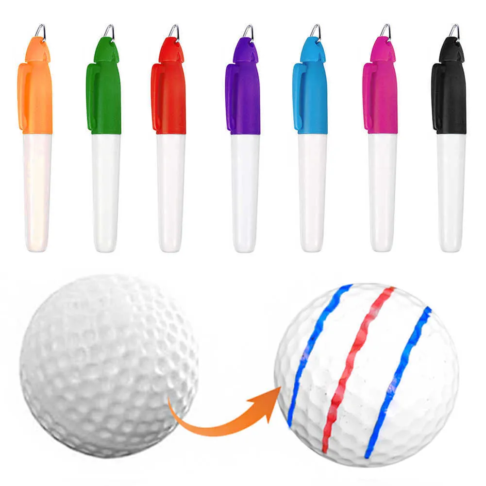 Stylo marqueur professionnel de doublure de balle de Golf, avec crochet de suspension, marques d'alignement de dessin