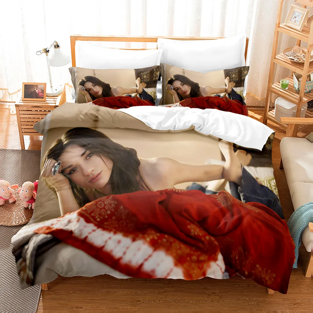3D -sängkläder sätter Teen Wolf Theme 2 3 -stycken täcke med kudde barnens vuxna sovrum täcke med örngott si234e